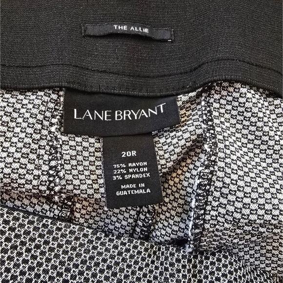 Lane Bryant The Allie Black and White Geometric Stretch Academia Pants Plus 20 - Picture 9 of 9
